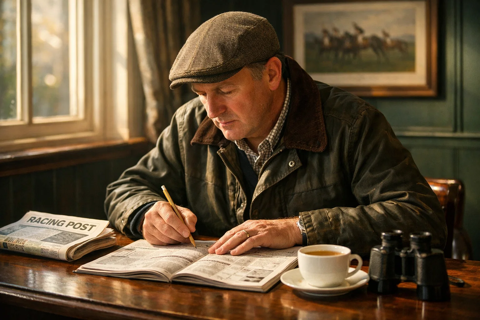 Cheltenham tips today — expert studying horse racing form guide at Prestbury Park